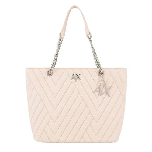 Armani Exchange Quilted Logo Shopper Bag