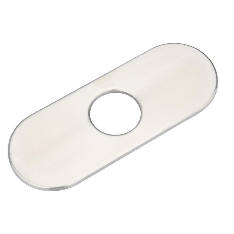304 Stainless Steel Brushed Kitchen Faucet Cover10 Inch Decorative Plate Base Bathroom 6-inch Sheathing