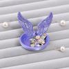 Angel Wing Jewelry Tray, 3D Printed Wings Trinket Holder Dish, Decorative Vanity Organizer Plate for Earrings, Rings, Small Items