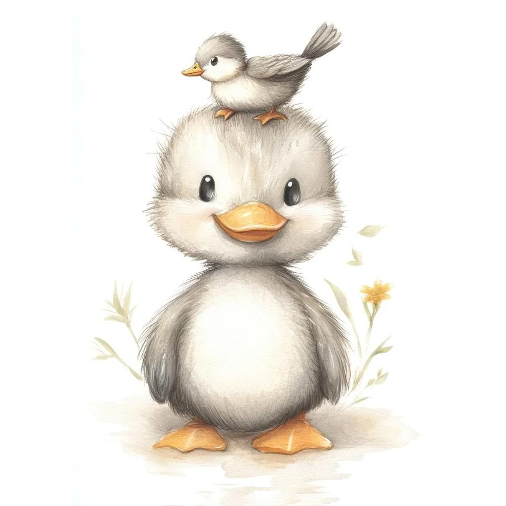 Boho Style Cartoon Animal Illustrations Posters Prints Canvas Painting Wall Art Picture Living Room Home Baby Room Nursery Decor