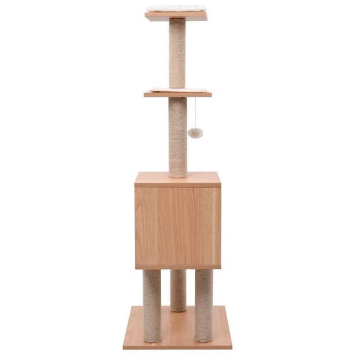 VidaXL Arbre à chat avec tapis à gratter en sisal 123 cm