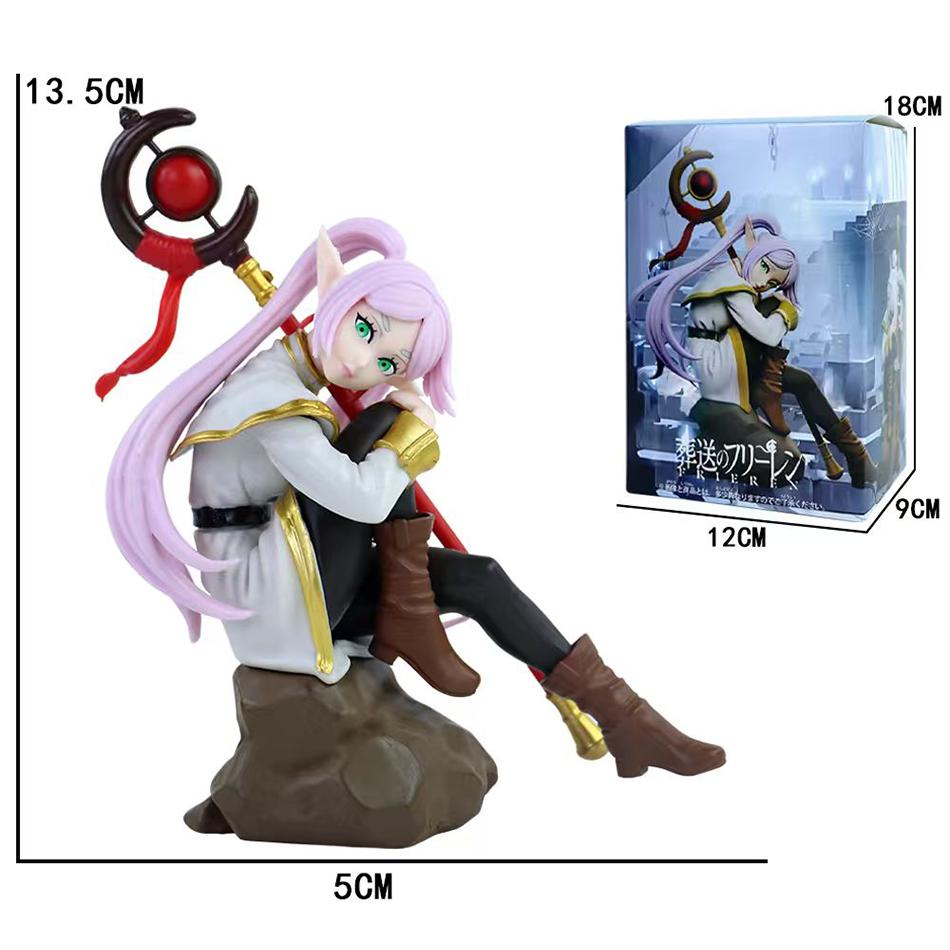 New 13CM Anime Sousou No Frieren Frieren Noodle Stopper Figure Desktop Decorate Anime Model Toy Gift Aciton Figure Collect