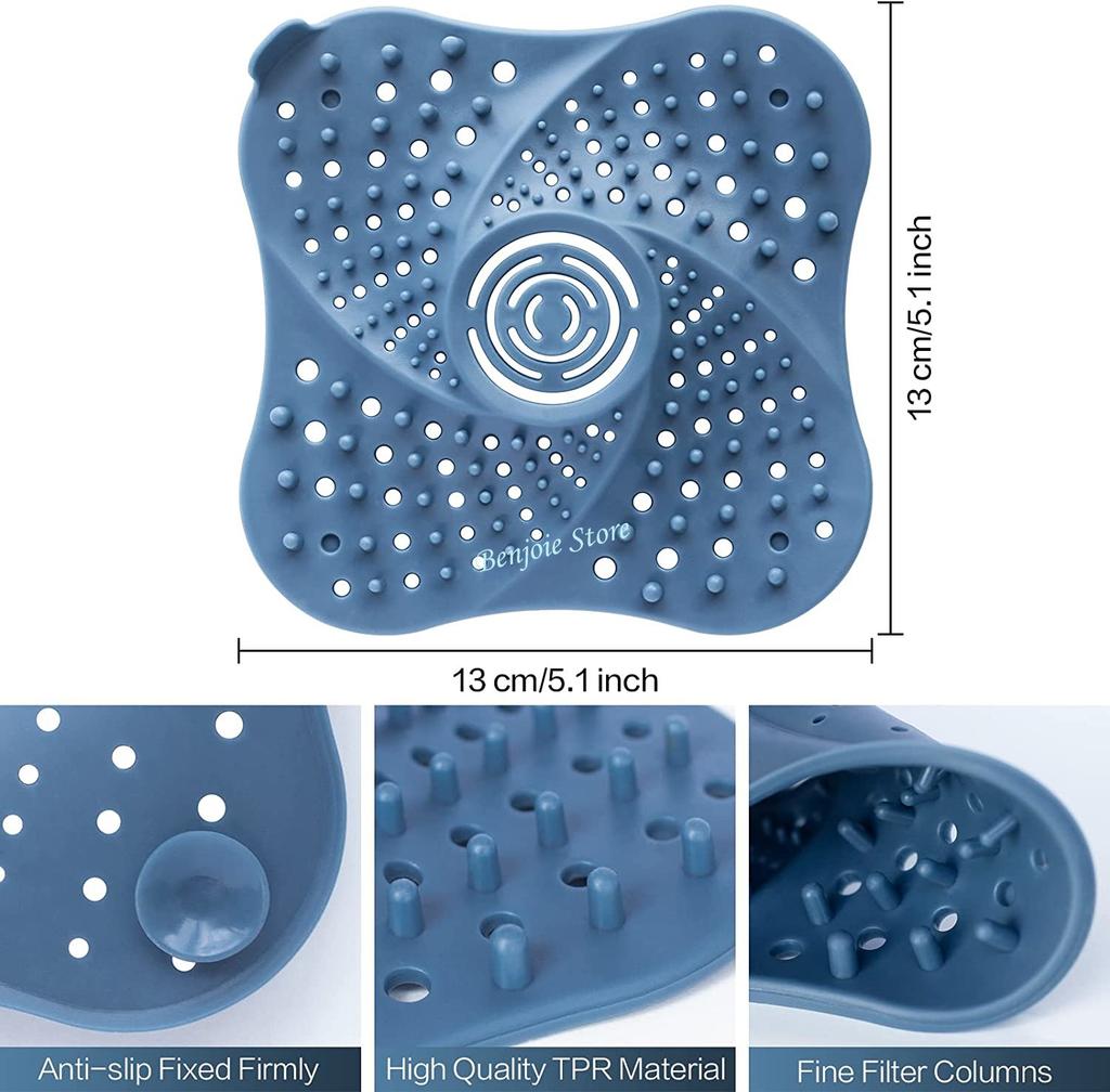 Filtru Păr Chiuvetă Anti-înfundare Colector Păr Cadă Duș Podea Păr Dop Drenaj Silicon Capac Drenaj Accesorii Baie