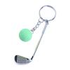 Key Chain Bag Charms Souvenir Ball Metal Keychain Mini Golf Racket Ball Pendant Golf Ball Key Chain