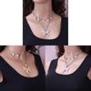 Vintage Geometric Multilayer Necklace With Alloy Pendant For Stylish Women