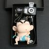 Cartoon Crayon Shin-chan Car Keychain Cute Fashion Backpack Camera Pendant Girls Accessories Holiday Present Kids Anime Toys
