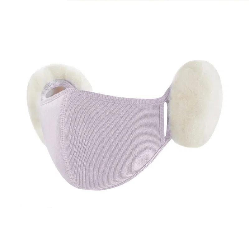 Ženy Podzim Zima Cyklistika Větruodolná klapka do uší Chladuvzdorné Mušlové chrániče sluchu Fleece Hřejivá maska ​​na ústa