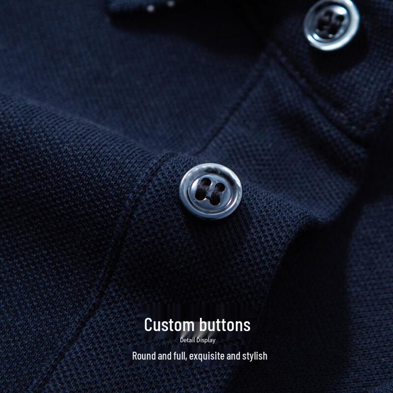 Hodo Men's Long-Sleeve Cotton Polo Shirt