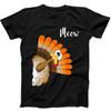 Truthahn Miau Thanksgiving Bestseller Lustiges Geschenk T-Shirt Schwarz T-Shirt 152