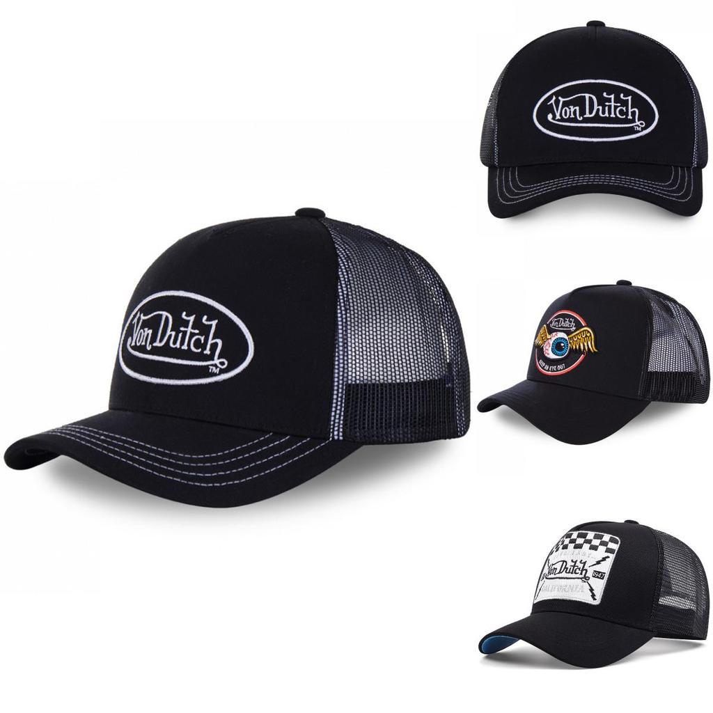Snygg Vondutch Sommar Keps Med Andningsbar Bomull Och Färgstark Broderi