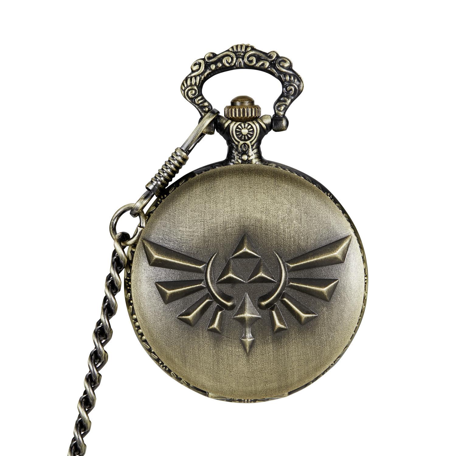 Новые винтажные бронзовые раскладные автоматические механические карманные часы — фото 6