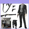 Figura de Acción Medicom Toy Mafex 085 John Wick Capítulo 2 con Cabezas Intercambiables y Embalaje en Caja