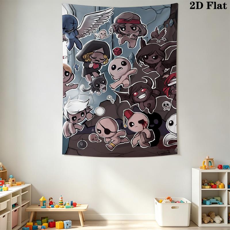 The Binding of Isaac Pattern Home Decor Tapestry, Wall Hanging, Decorative RV Wall Cloth.XGT0914028