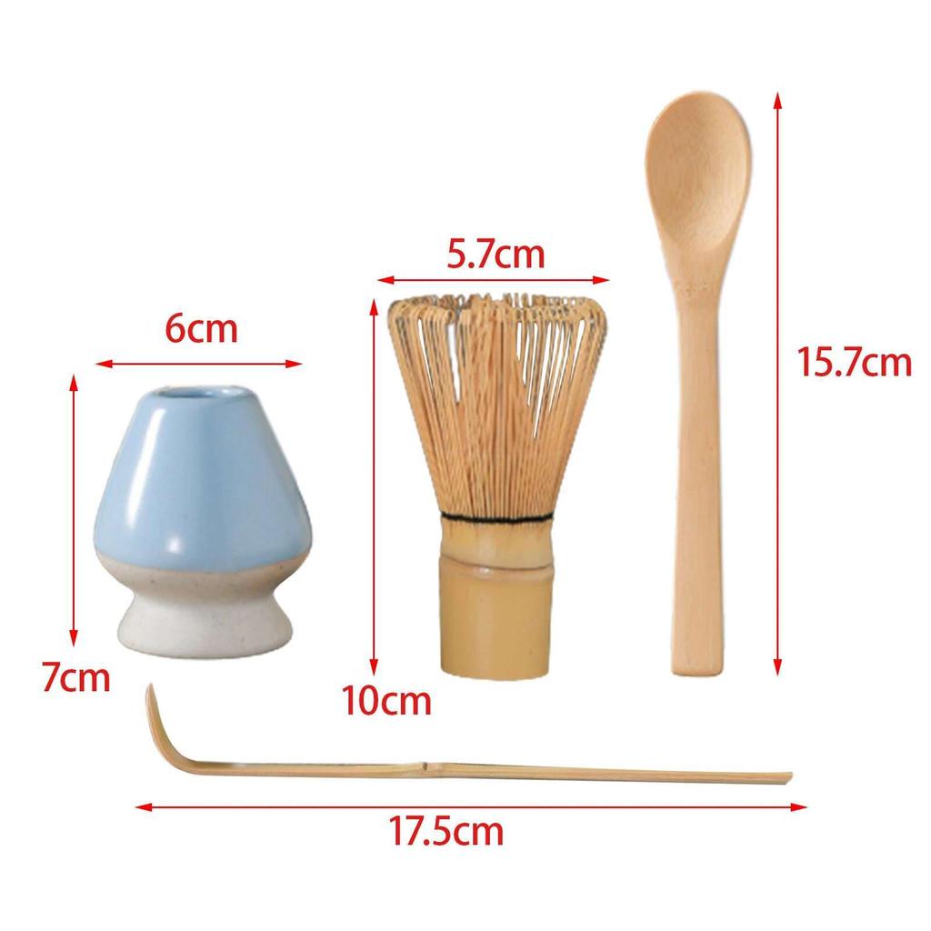 3/4pcs Matcha Set Bamboo Whisk Scoop Ceramic Matcha Bowl Home Tea-making Tools Accessories Matcha Tea Set Birthday Gifts
