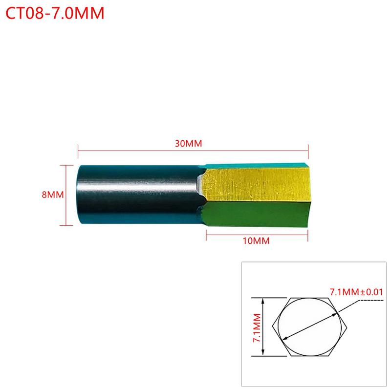 1 gabals CT08 HSS Rotējošais reamers