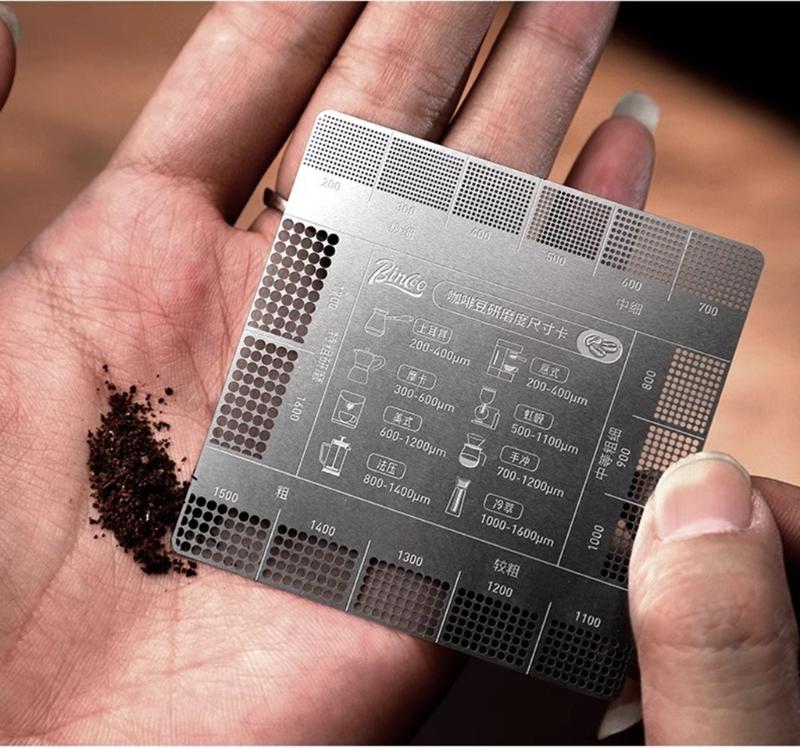 Coffee Grind Reference Card Grinding Size Chart For Precise Brewing And Enhances Flavor for Home Kitchens And Cafes