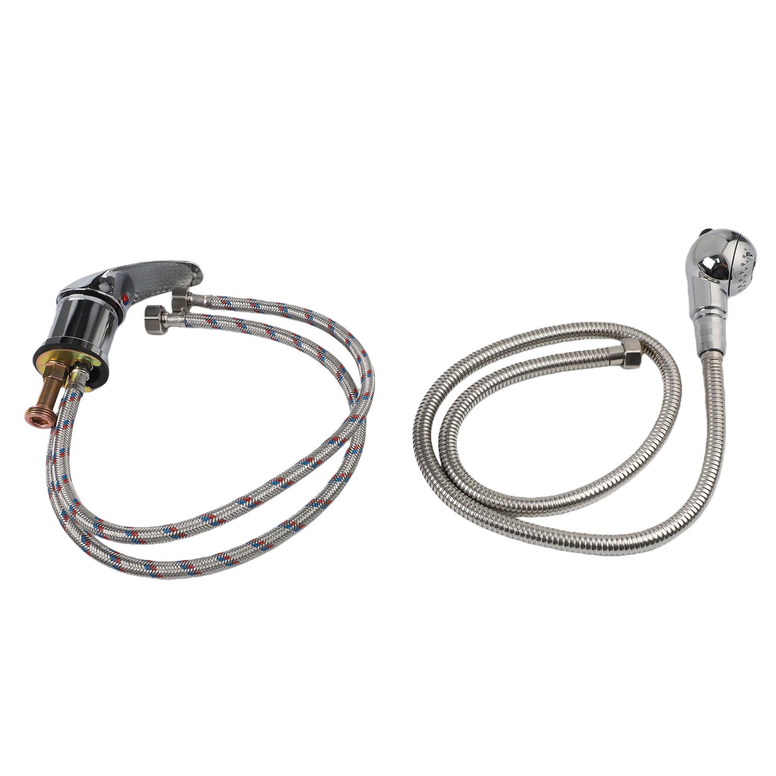 

Hot and Cold Water Switch with Shower Hose and Punch Bed Set for Barber Shop Shampoo Bed and Tousle Salon Zinc Alloy Material China Mainland