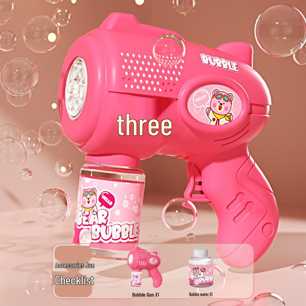 Electric Bubble Gun: Cute Gatling Bubble Machine for Kids