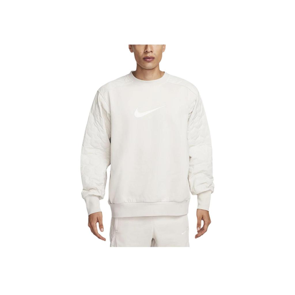 Nike Logo Crew Neck Sweatshirt Men Sweatshirt Light-Brown FN2668-104