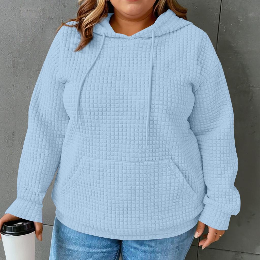 Women's Hoodies Long Sleeve Casual Drawstring Sweatshirts Pullover Pockets Tops