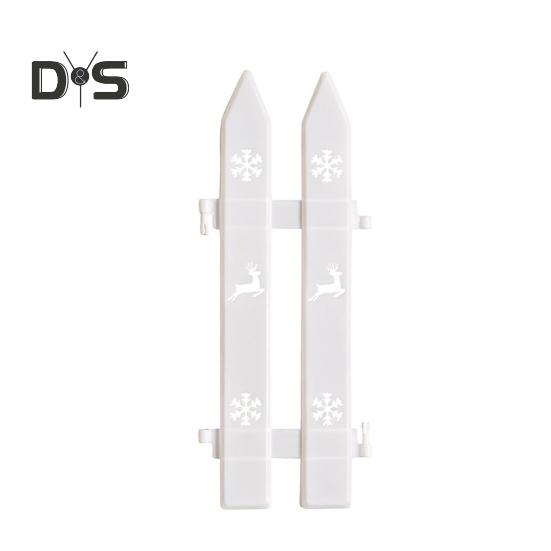 5/10/25 Pcs Christmas Fence White Picket Fence for Xmas Tree Easy Assembly Reusable Christmas Fence for Holiday Indoor Decoration