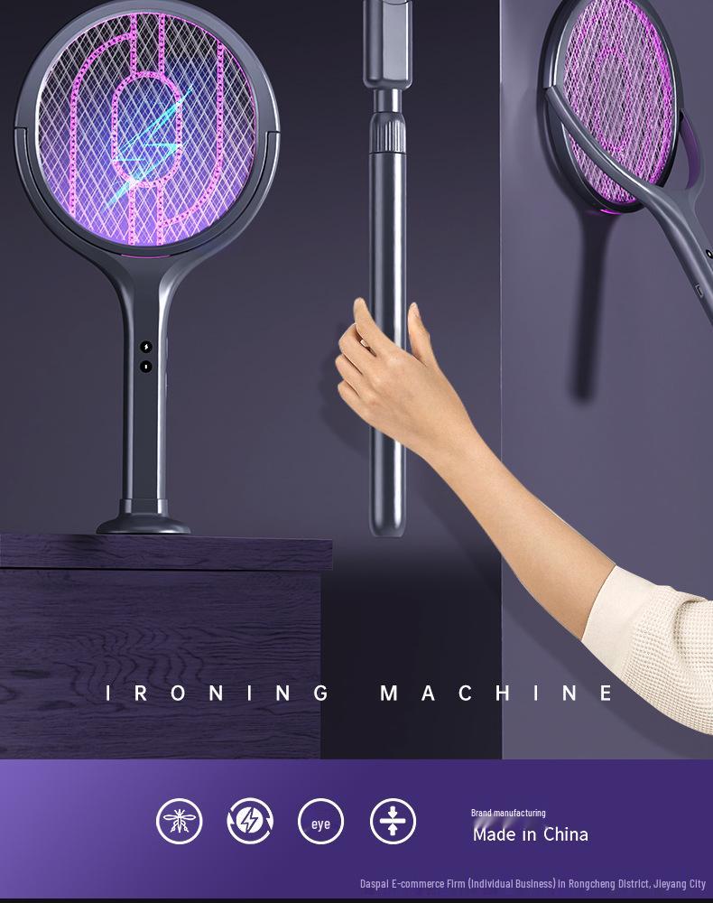 2026 Retractable Purple Light Mosquito Killer: Rotatable Wall-Mount, 2-in-1 Charging Type