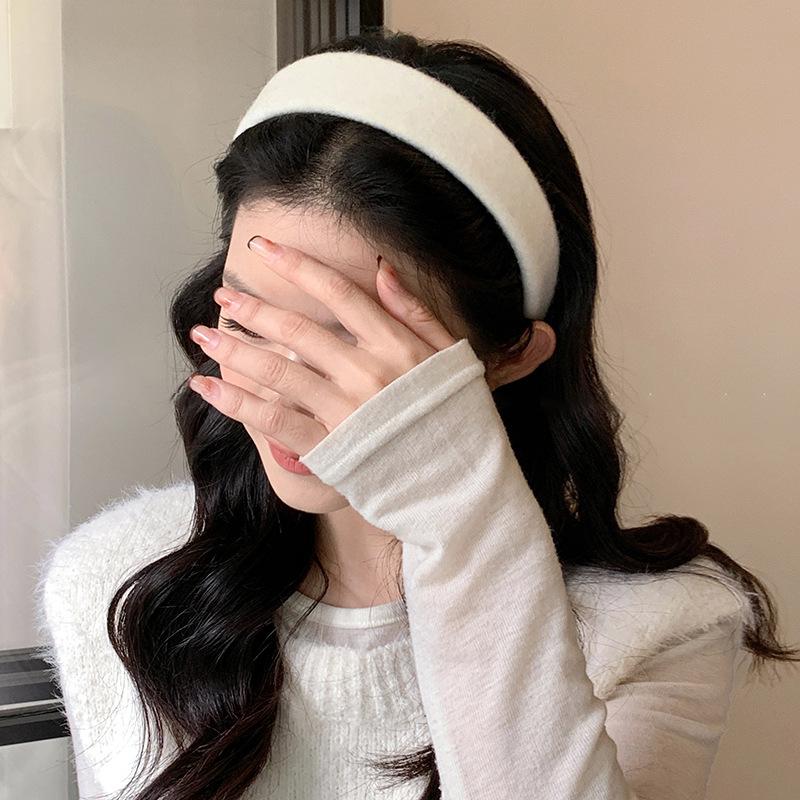 Retro Plüsch Hoher Totenkopf Stirnband Koreanische Haarspange Stirnband Pendeln Vielseitige Haaraccessoires