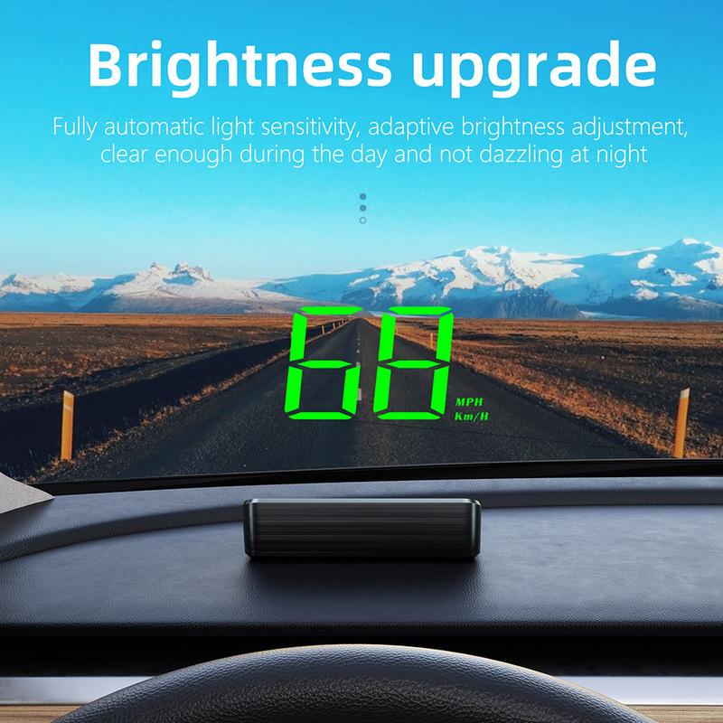 Car HUD Head Up Display GPS Speedometer KMH Digital M2 Display Windshield Projector With GPS + Beidou Dual-mode Chip