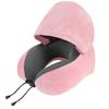 Removable Travel Neck Pillow Washable Cover Adjustable Hooded Pillow Soft Support with Storage Bag Car Neck Cushion