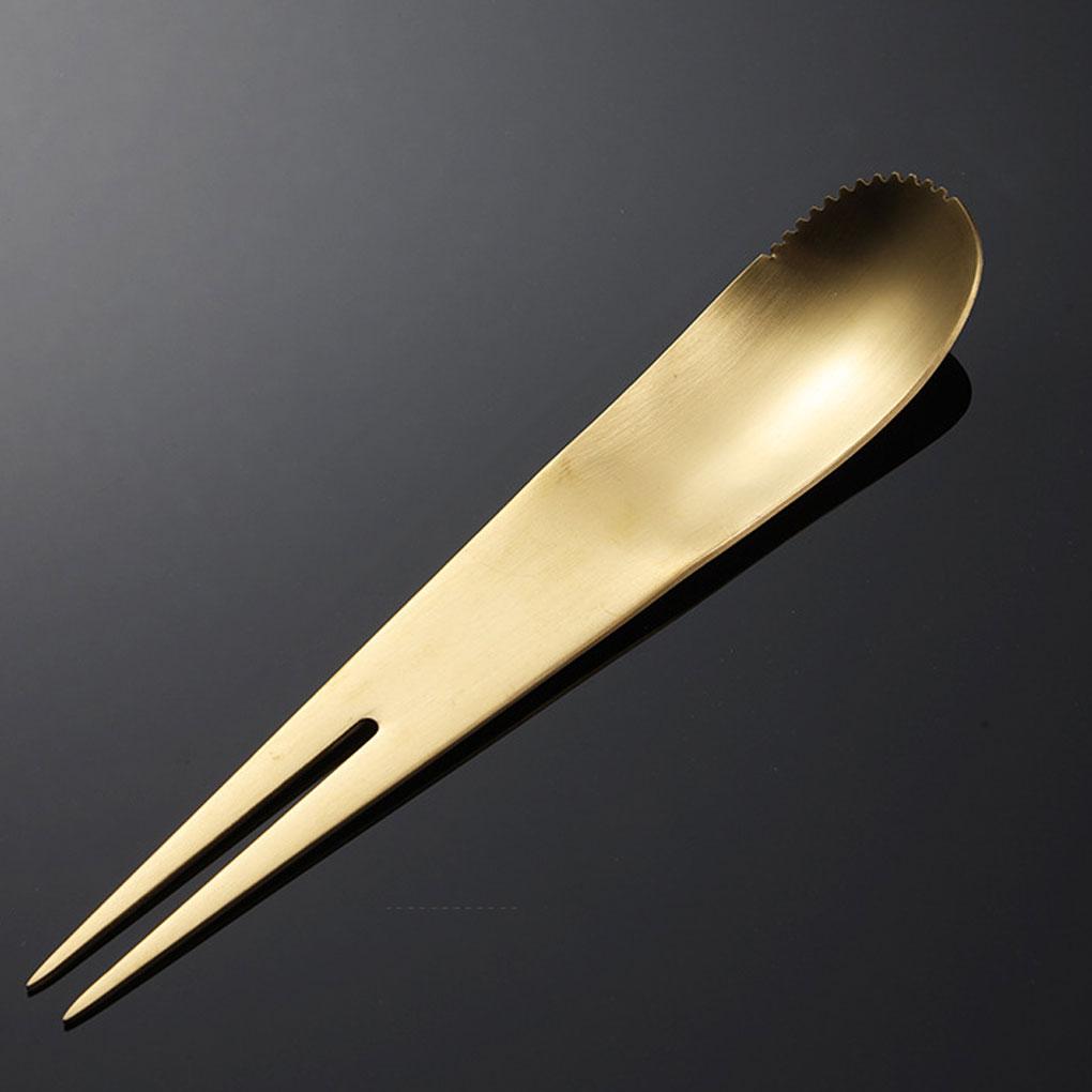 Desert Fork Spoon Fruit Salad Stirring Tool Stainless Steel Dinnerware Cutlery Kitchen Gadgets Bento Decor for