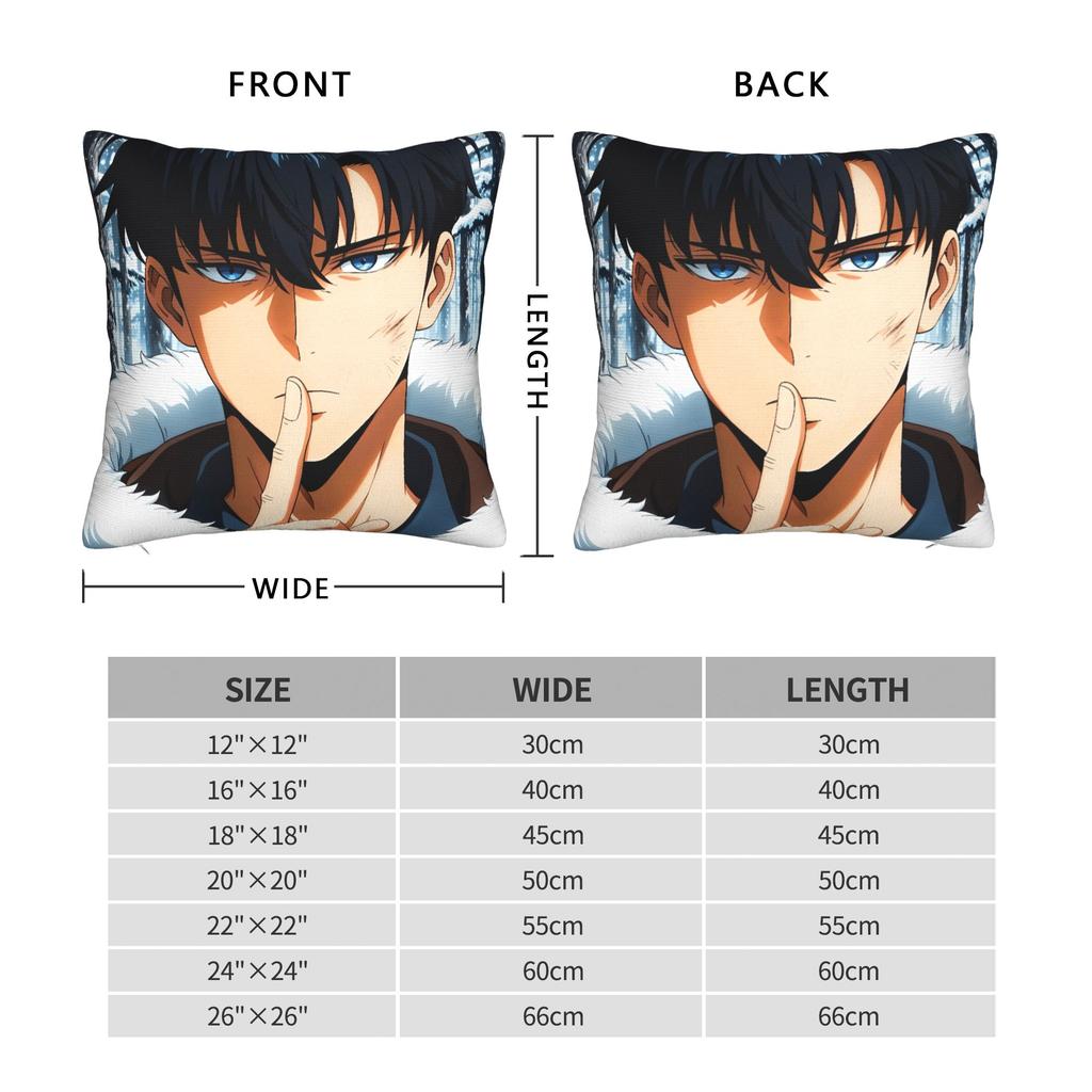 Solo Leveling Pillow Cover Comfy Cushion Cover Funny Pillow Case For Living Room Chair