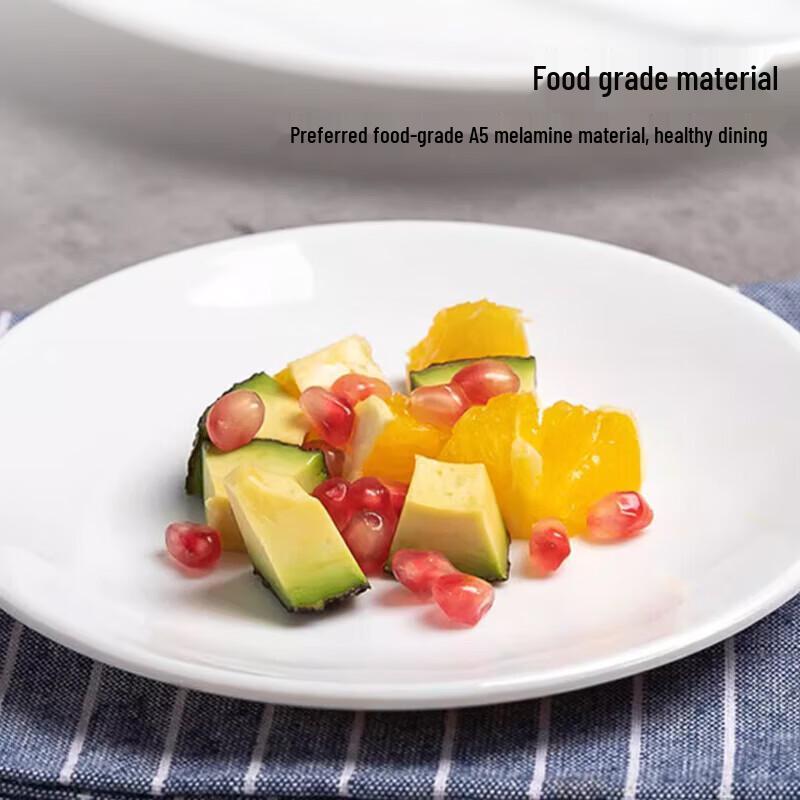 JINWANFU Commercial Melamine Round Serving Plate