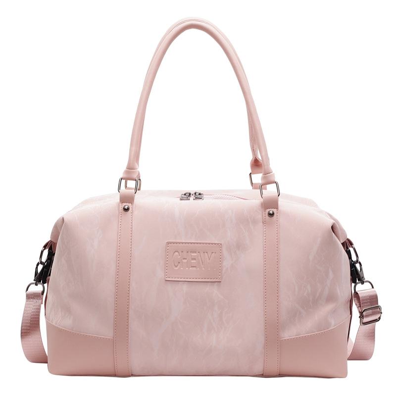 

Сумка для ручной клади, женская дорожная сумка на короткие расстояния, большая вместимость, сумка для фитнеса через плечо, сумка для хранения розовый