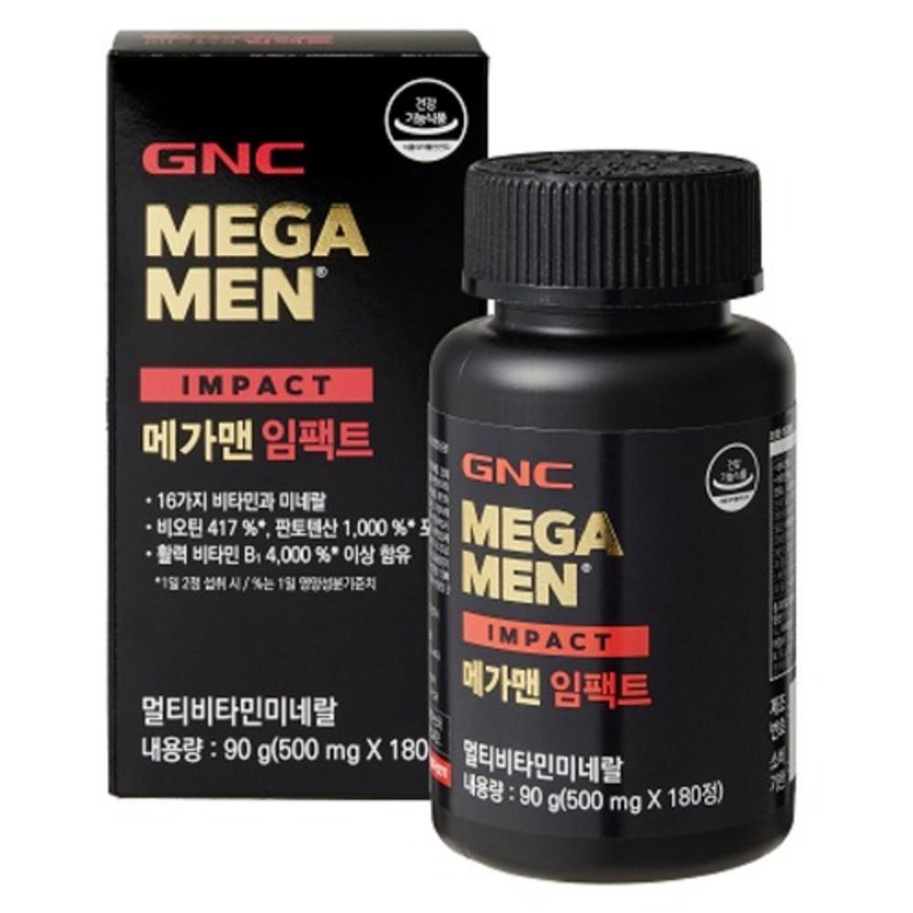 GNC Mega Men Impact 90g 180 Tablets 1 Pcs