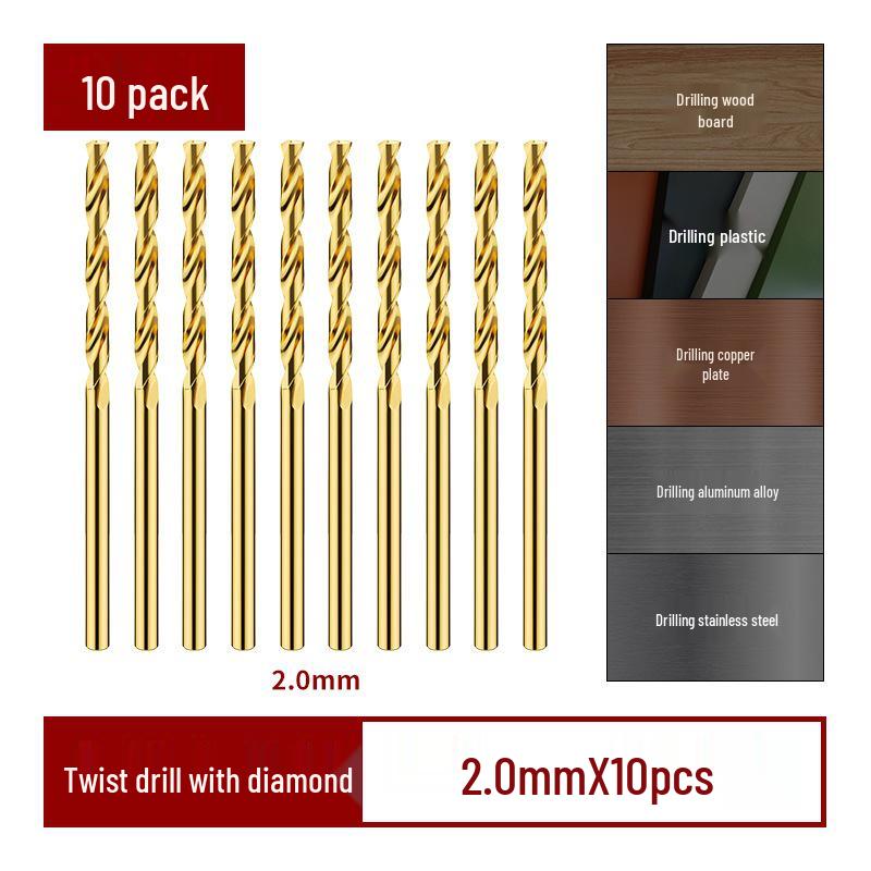 Cobalt Alloy High-Hardness Tungsten Steel Twist Drill Bit Set for Drilling Stainless Steel