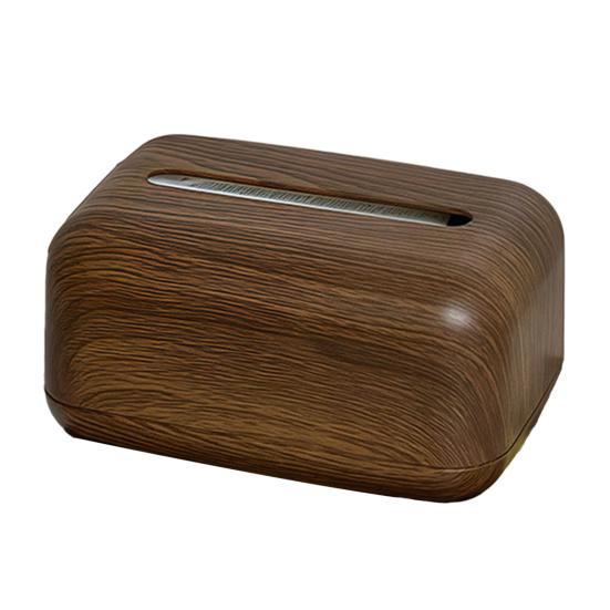 

Крышка для коробки с салфетками Большая вместимость Простота использования Подпружиненный универсальный декоративный кубический держатель для салфеток для лица Диспенсер для бумаги светло-коричневого