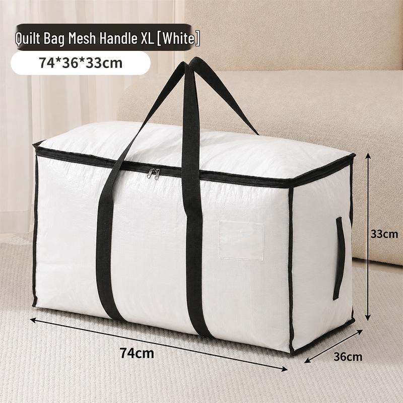 Saco de Armazenamento Impermeável e Transparente de Grande Capacidade para Colchas e Roupas