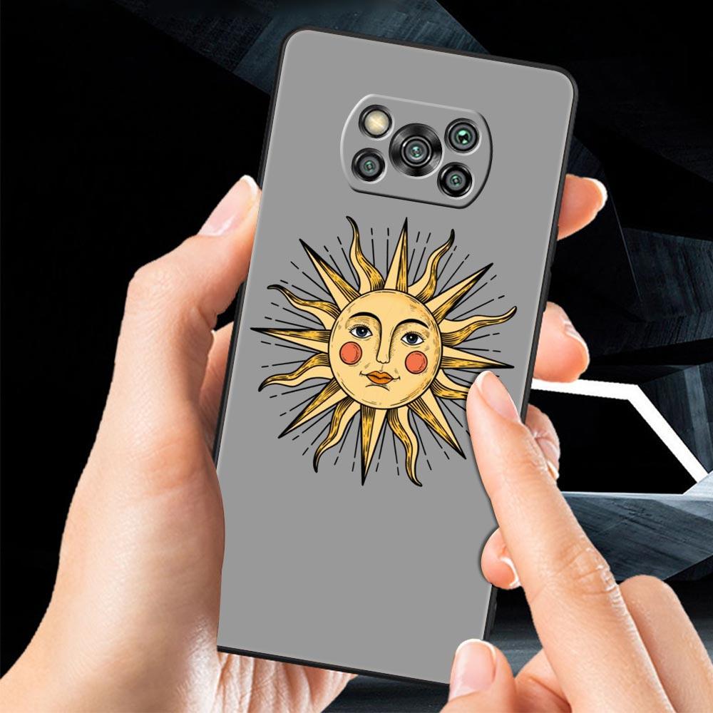 Sun Moon Angel Eyes Phone Case For Xiaomi Mi Poco X3 NFC M3 F4 F3 M4 X4 Pro 5G Note 10 12 Lite 11 11T 10T 13 12T Pro 9T Cover