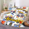 Custom Name Cute Cars Theme Printed Blanket - Perfect for Couch, Bed, Travel & Outdoor Use | Machine Washable, Cozy & Durable.