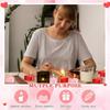 48Pcs 4Oz Heart Shaped Metal Tins, Empty Tea Light Mold Heart Shaped Box with Clear Window Lids Tin Candle Containers