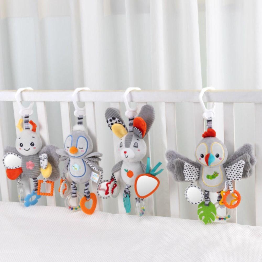 PP Cotton Newborn Rattles Plush Toys Early Education Plush Rattle Teether Toys  0-12 Months