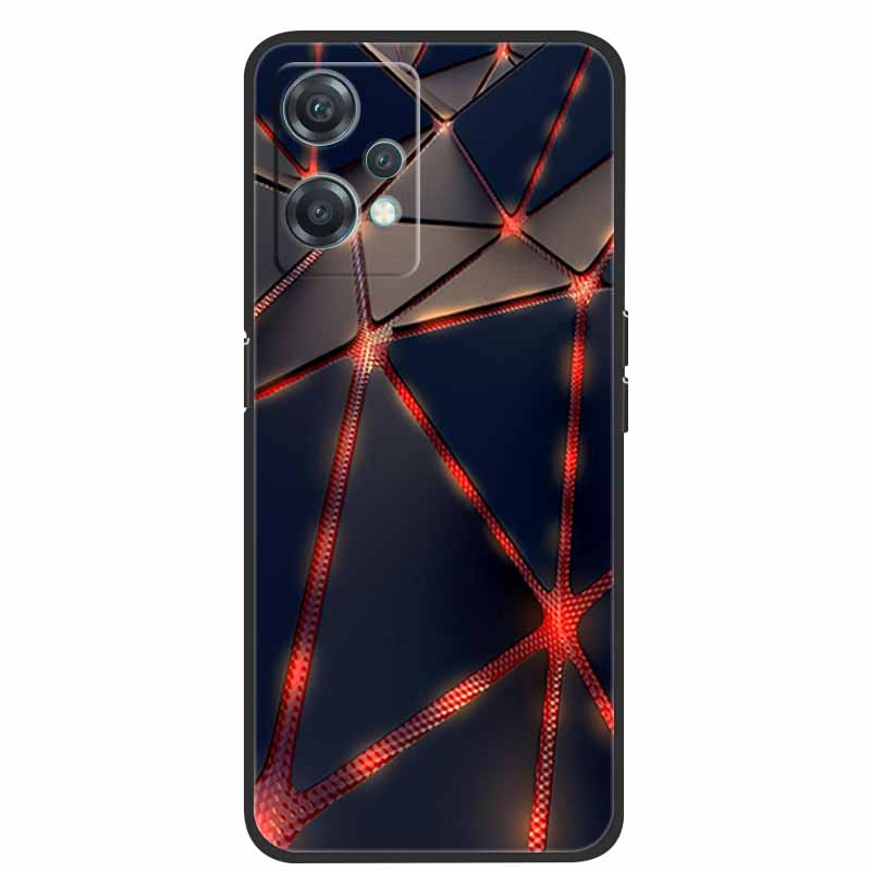 For OnePlus Nord CE 2 Lite 5G Cases Black Silicone Luxury Bumper TPU Case Cover Capa For OnePlus Nord CE 2 5G Shockproof Cases