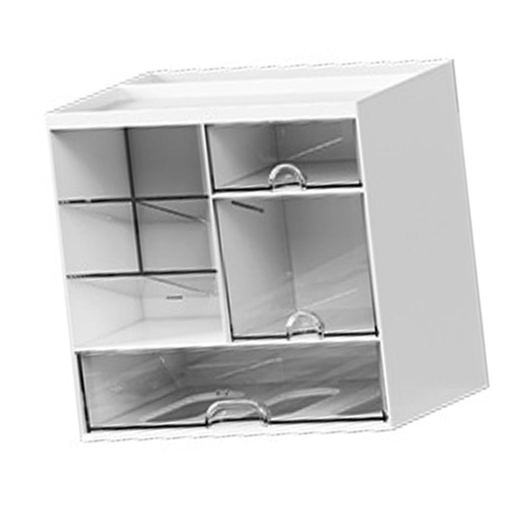 Organizzatore per Skincare Multifunzionale Custodia Espositore in Plastica per Skincare con Cassetti Scomparti Multipli per Tavolino da Toeletta