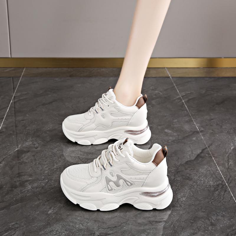 Inner Height Increase Dad Shoes INS Tide Spring and Autumn Platform Sports Travel Shoes New CM Height Increase