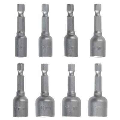 Chiave per Dadi Magnetica 6-13mm Punta per Avvitatore Elettrico Esagonale 1/4in Chiave per Dadi Magnetica Bussola Esagonale