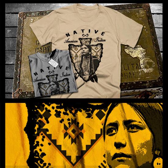 Native American  Indian Warrior Headdress Indigenous Tribal Arrowhead Art Unisex T-Shirt S