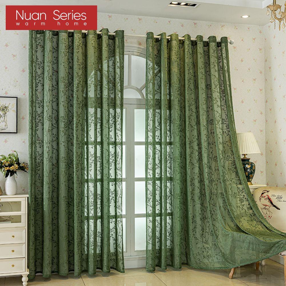 1PC Nuan Series Modern Luxury Dreamy Embossed Jacquard Curtain Translucent Sheer Curtain for Living Room Bedroom Balcony Window Home Decor