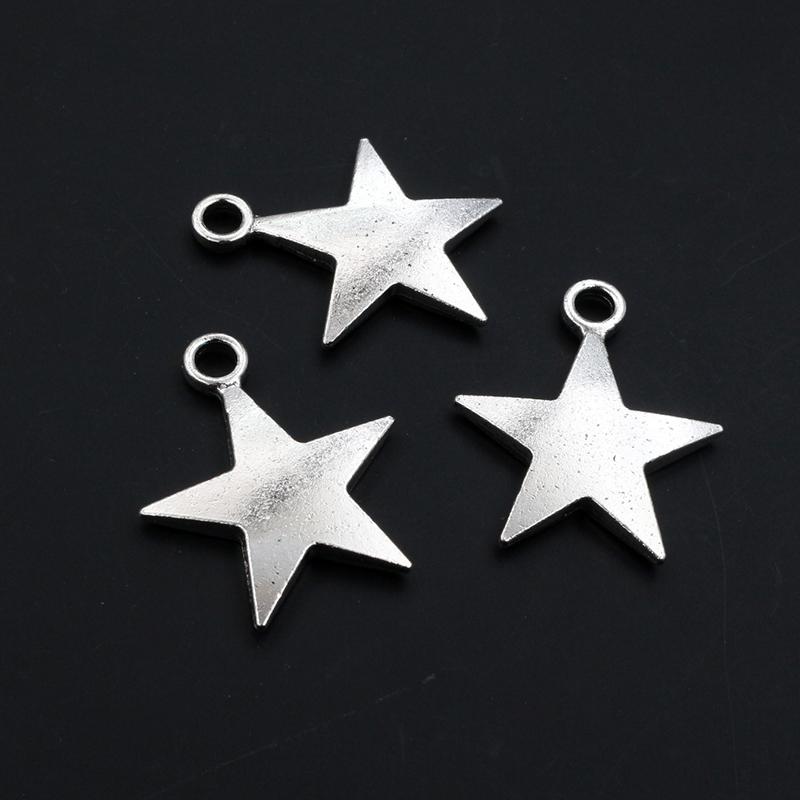 10-50pcs Alloy Metal Star Charms Pendant for Necklace Bracelet Earrings DIY Jewelry Making Accessories Findings Crafts