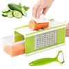 Multi-functional Manual Stainless Steel Vegetable Cutter Slicer Household Potato and Fruit Grater Creative Kitchen Gadgets