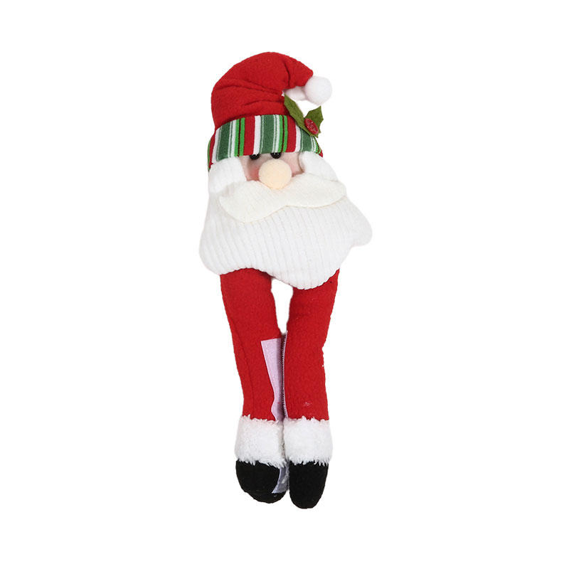 Holiday Christmas Decoration Buckle Man & Snowman Shape Velcro Curtain Buckle for Home Christmas Window Curtain Fixing Decorative Use